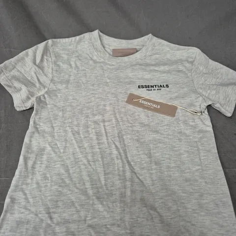 FEAR OF GOD ESSENTIALS T-SHIRT – GREY - SIZE UNSPECIFIED