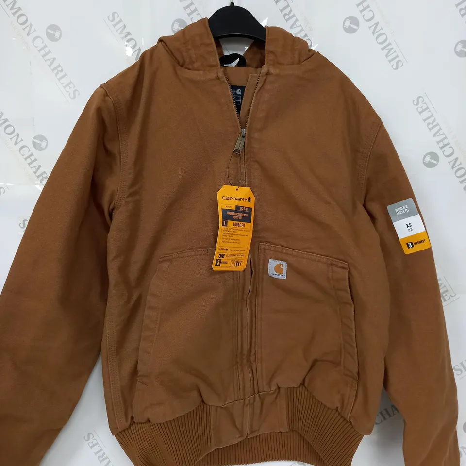 CARHARTT WAHED DUCK INSULATED ACTIVE JACKET LOOSE FIT - XS