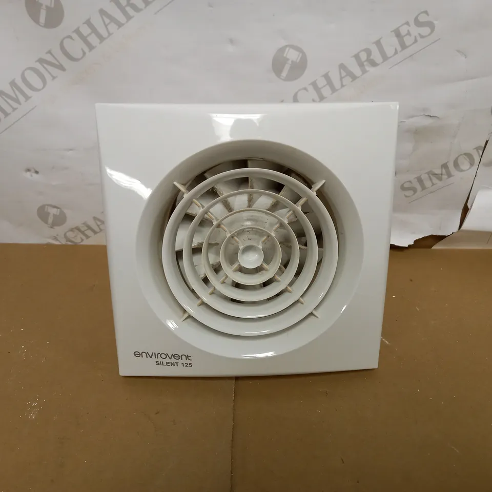 ENVIROVENT SILENT-125S SILENT EXTRACTOR FAN 5" 125MM (STANDARD MODEL - NO TIMER) WHITE