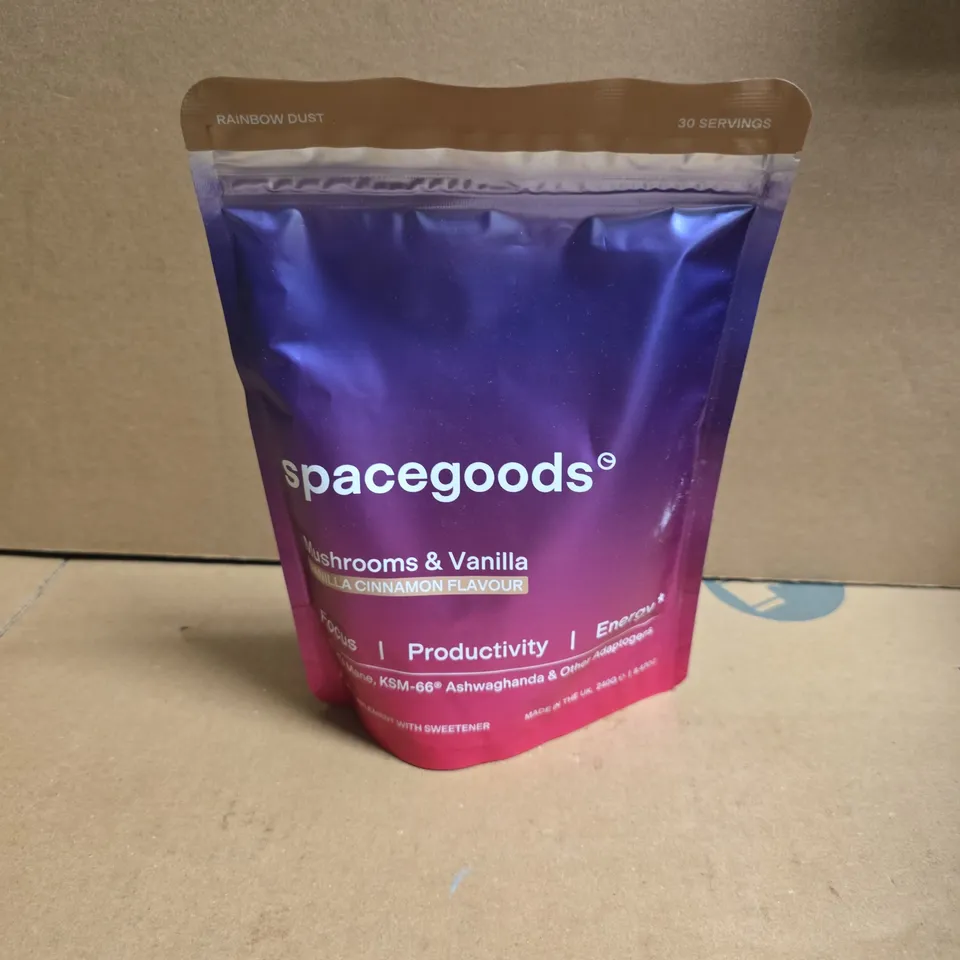 SPACEGOODS RAINBOW DUST MUSHROOMS & VANILLA CINNAMON FLAVOUR (240 GRAMS)