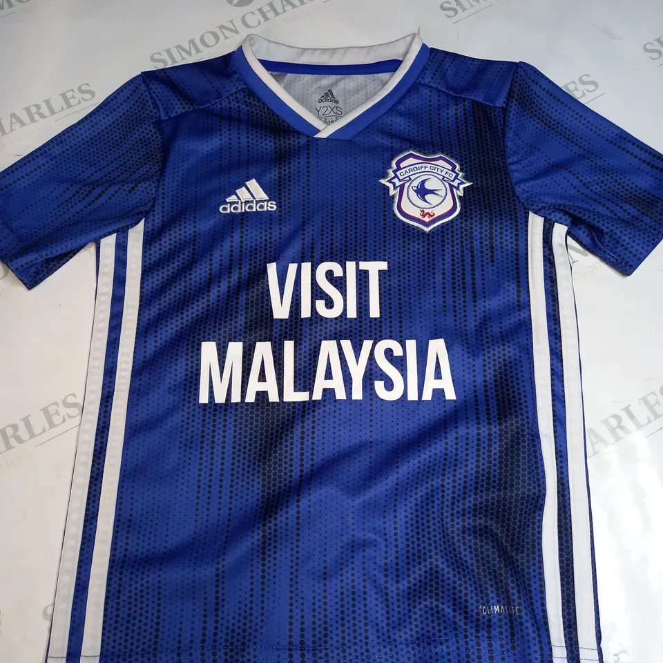 CARDIFF CITY FC HOME SHIRT SIZE 5-6 YEARS