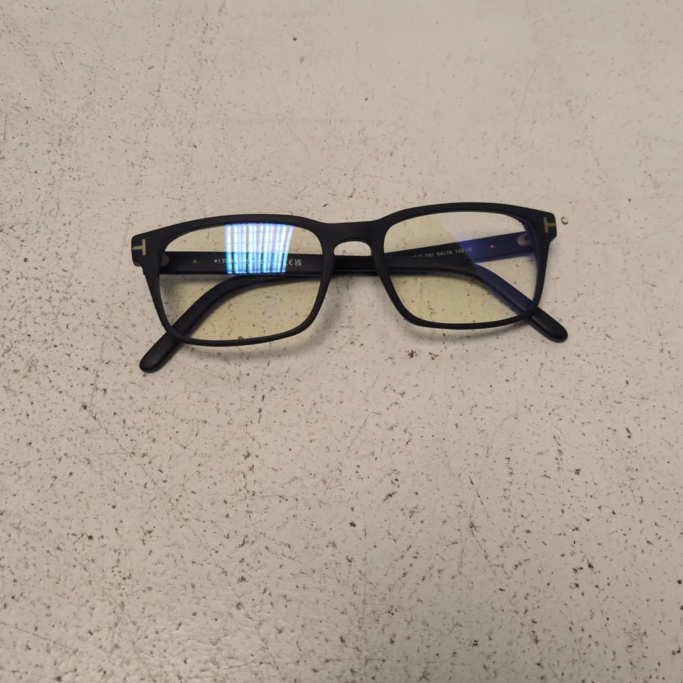 TOM FORD EYEWEAR BLACK RECTANGULAR EYEGLASSES
