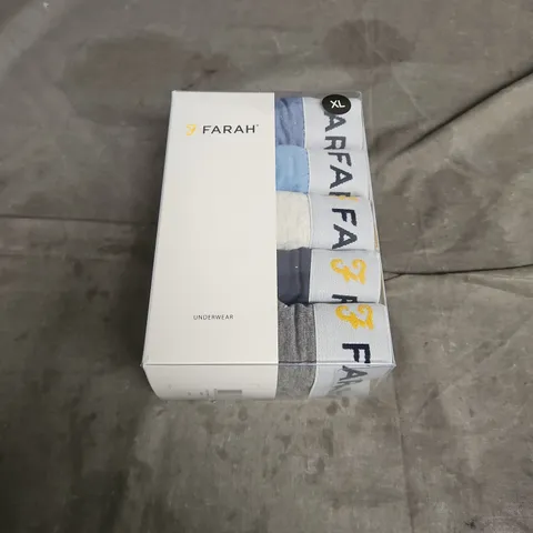 BOXED FARAH 5PK BOXERS IN MULTI SIZE XL