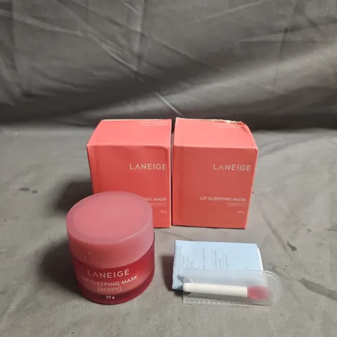 LANEIGE LIP SLEEPING MASK IN BERRY 20G – BOXED, SET OF 2