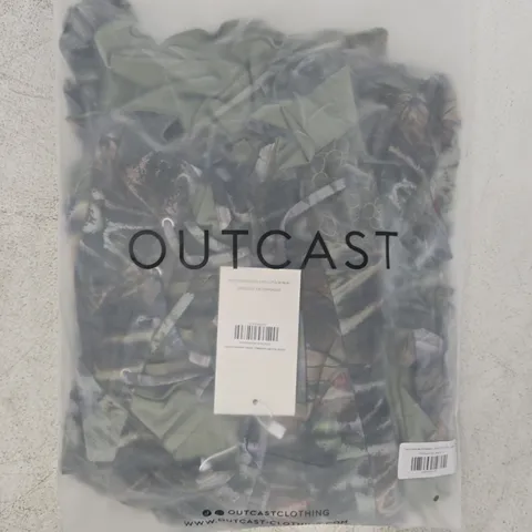 BAGGED OUTCAST CRESSIDA MAXI DRESS IN GREEN/MULTI SIZE SMALL