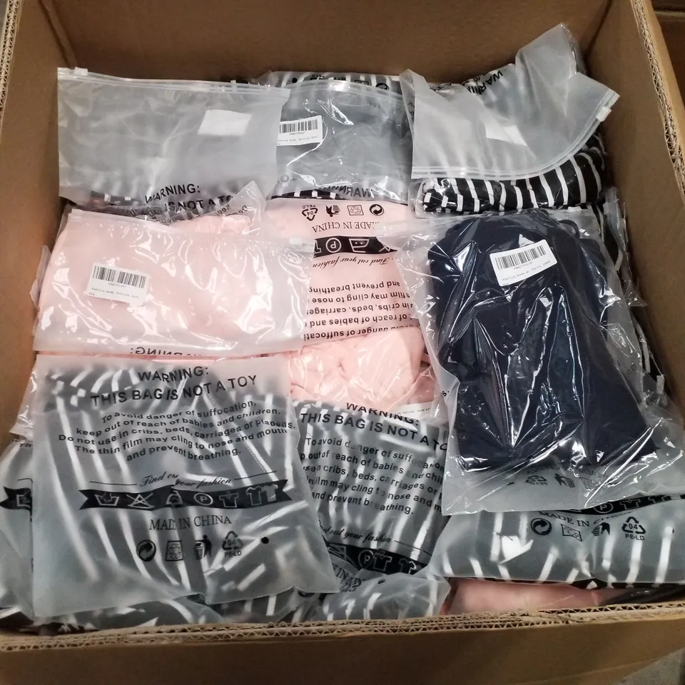 BOX CONTAINING APPROXIMATELY 66 ASSORTED ASENIZA WOMENS CLOTHING SETS
