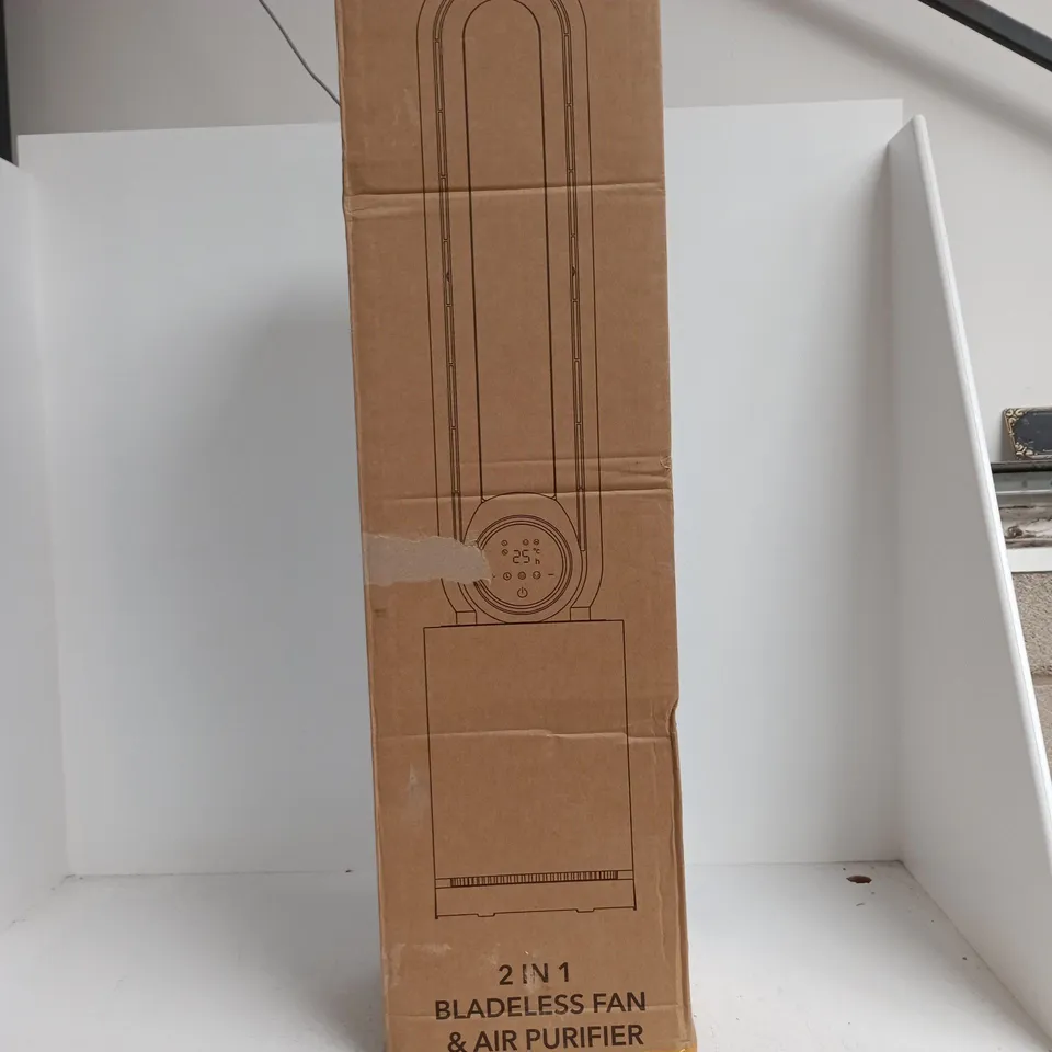 2-IN-1 BLADELESS FAN & AIR PURIFIER – BOXED