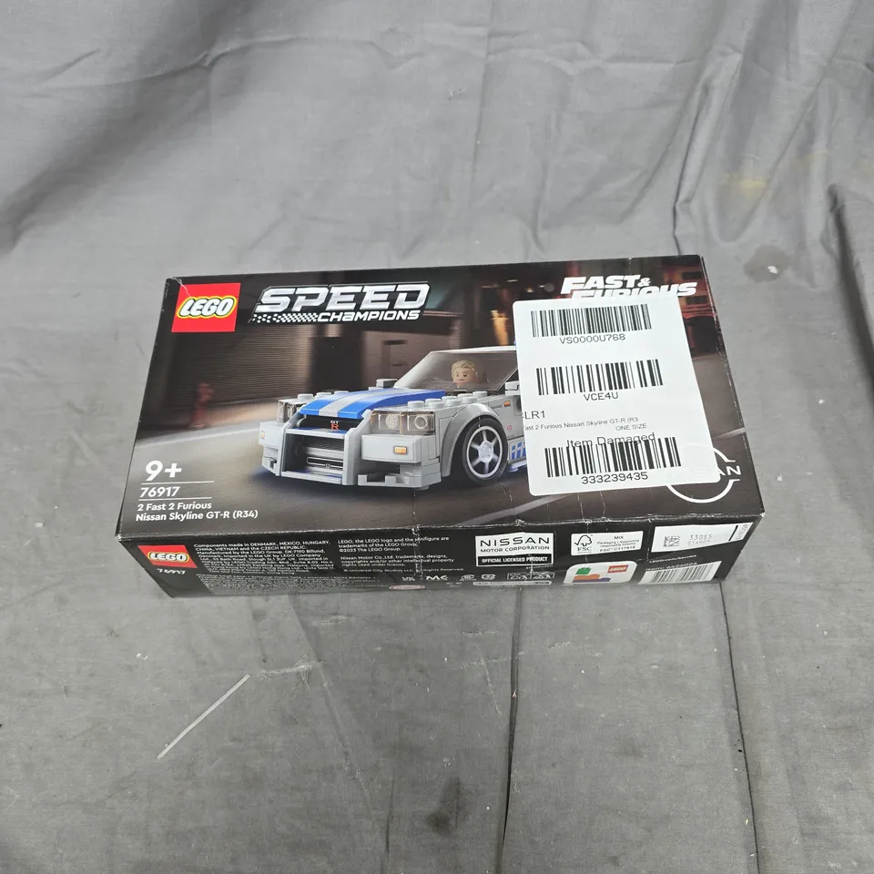 BOXED LEGO SPEED CHAMPION FAST AND FURIOUS - 2 FAST 2 FURIOUS NISSAN SKYLINE GT-R - 76917