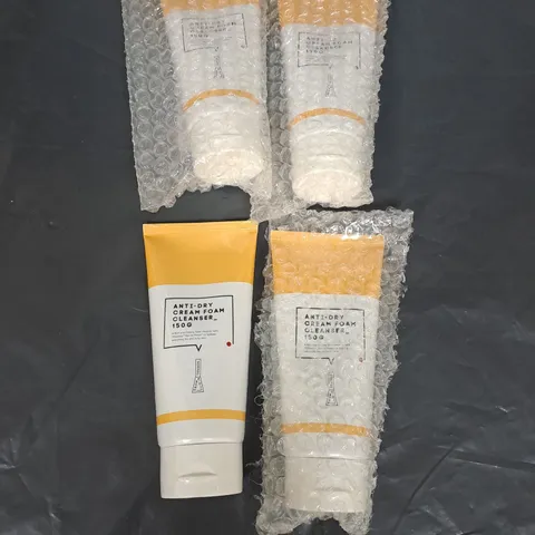 LOT OF 4 NO MORE NORMAL KOREAN SKINCARE ANTI-DRY CREAM FOAM CLEANSER 150G