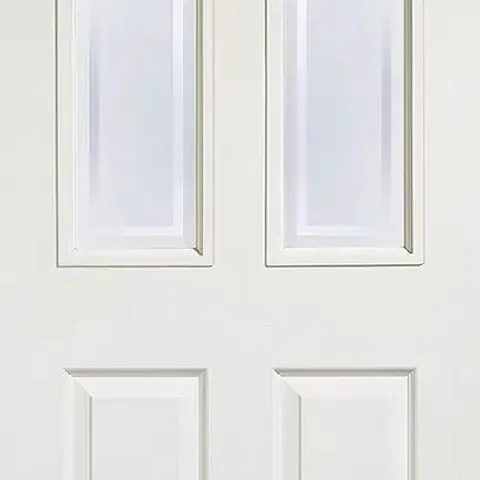 BOXED MAYFAIR 2L GLAZED WHITE INTERNAL DOOR - 78 x 33"