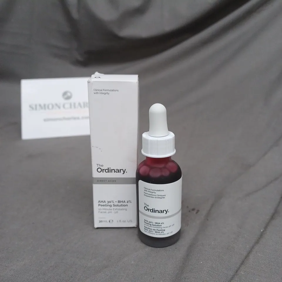 THE ORDIINARY AHA 30% +BHA 2% PEELING SOLUTION 30ML