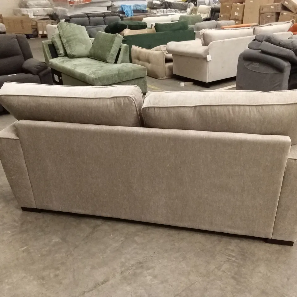 HARLOW 3 SEATER STANDARD BACK FABRIC SOFA - NATURAL RRP £649