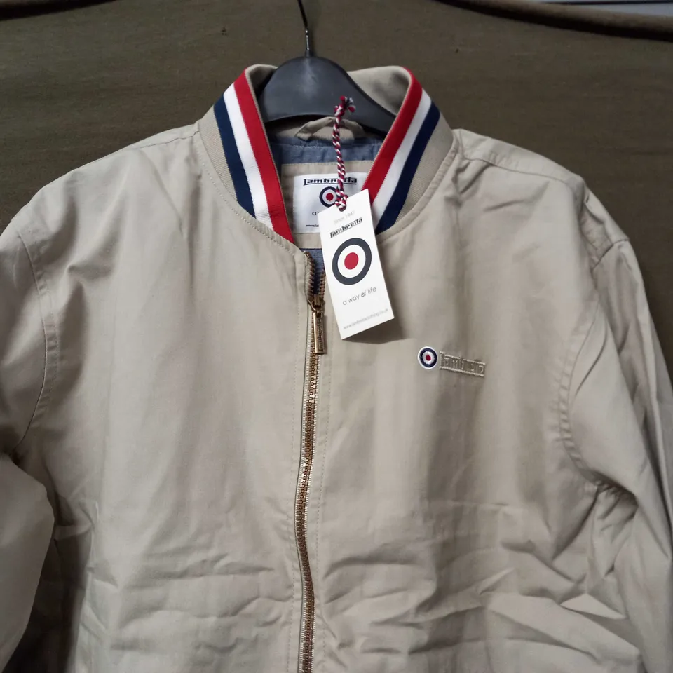 LAMBRETTA MENS TRIPLE TIPPED MONKEY JACKET - LARGE