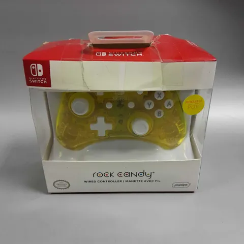 BOXED NINTENDO SWITCH ROCK CANDY WIRED CONTROLLER