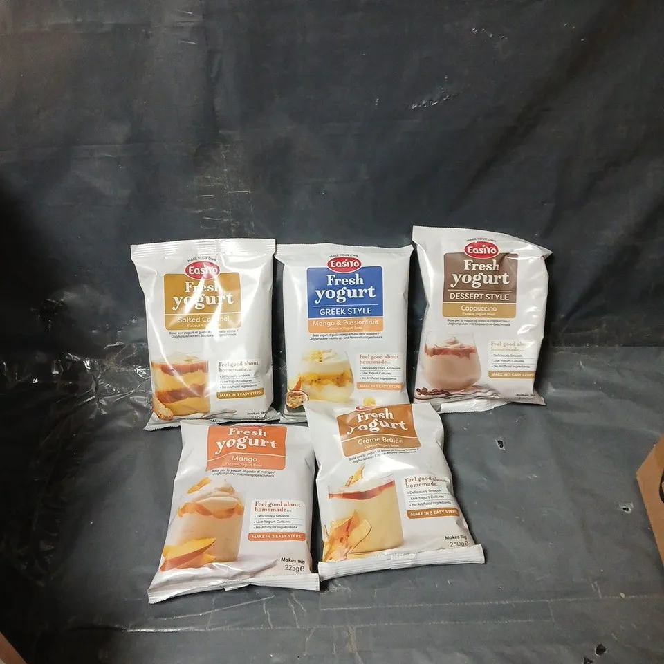 APPROXIMATELY 20 EASIYO YOGHURT SACHETS IN VARIOUS STYLES & FLAVOURS - COLLECTION ONLY