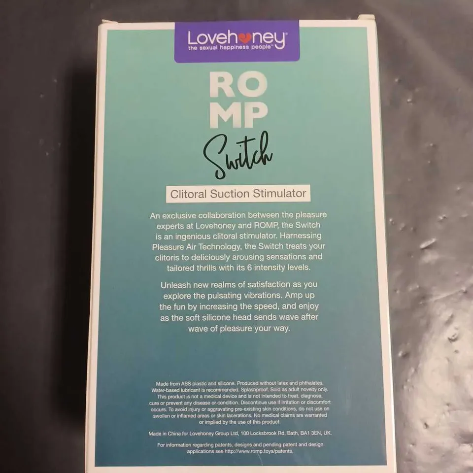 SEALED LOVEHONEY ROMP SWITCH CLIRTORAL SUCTION SIMULATOR