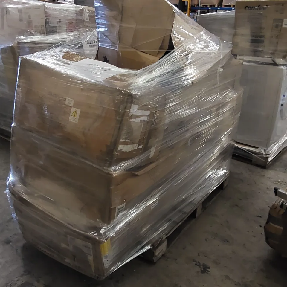 PALLET OF APPROXIMATELY 7 UNPROCESSED RAW RETURN HOUSEHOLD AND ELECTRICAL GOODS TO INCLUDE;
