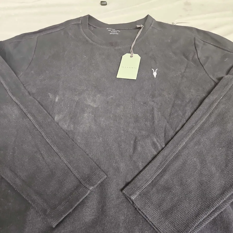 ALL SAINTS ROWE LONG SLEEVE CREW TOP - SIZE L