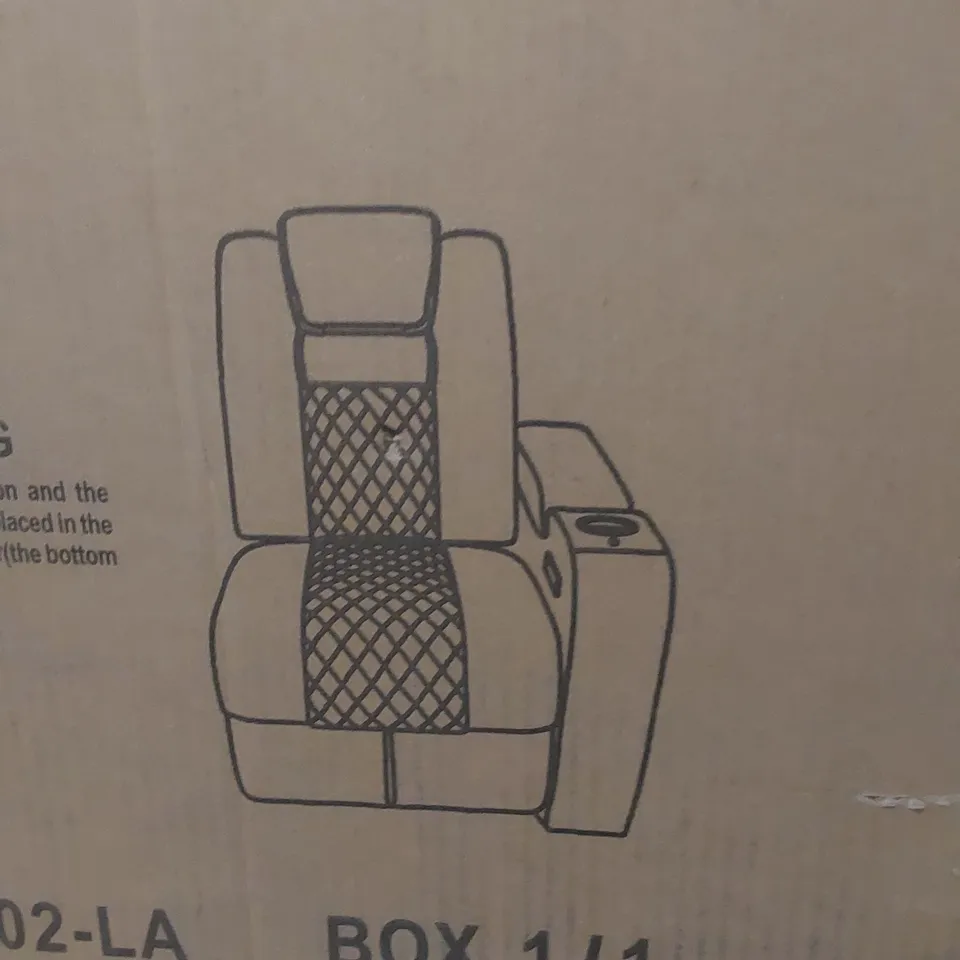 BOXED BROADWAY ELECTRIC AIR LEATHER RECLINER CHAIR PIECE 