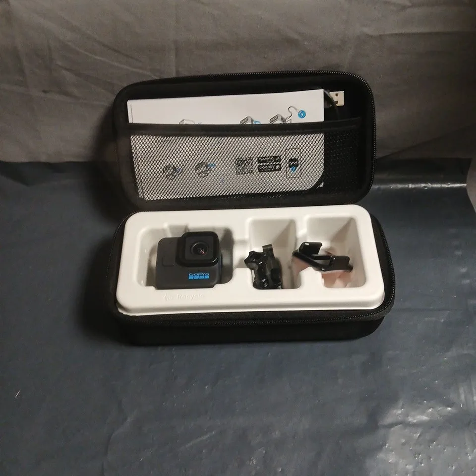 GOPRO HERO11 BLACK MINI ACTION CAMERA – BLACK WITH CASE & MOUNTS