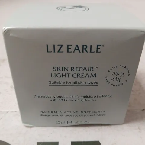 BOXED LIZ EARLE SKIN REPAIR LIGHT CREAM MOISTURISER 50ML 