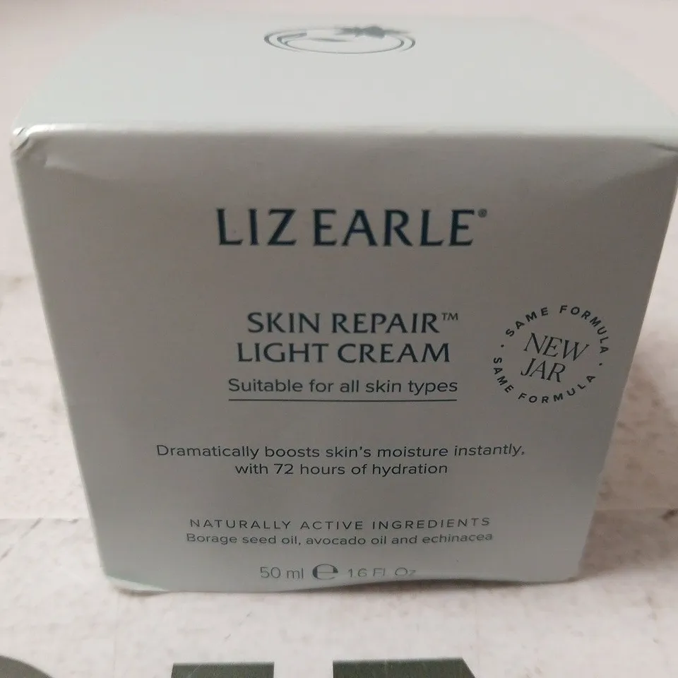BOXED LIZ EARLE SKIN REPAIR LIGHT CREAM MOISTURISER 50ML
