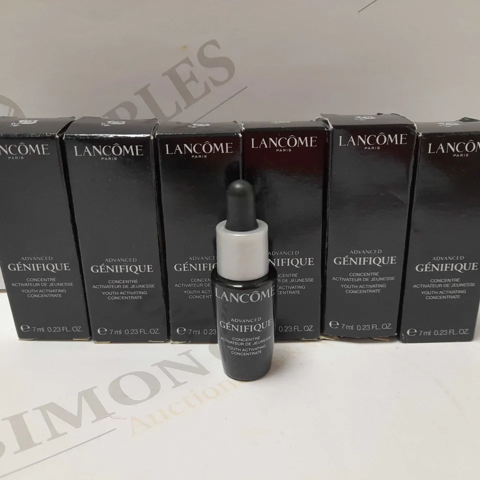 LOT OF 6 X 7ML LANCOME ADVANCED GENIFIQUE YOUTH ACTIVATING CONCENTRATE