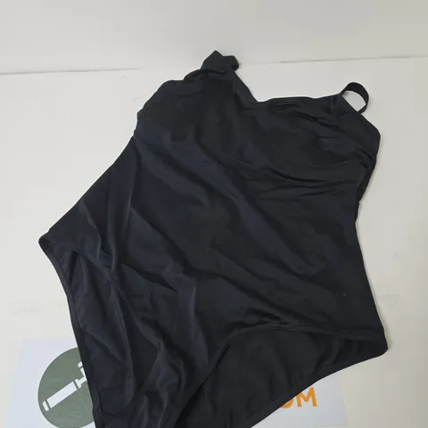 BONPRIX BLACK SWIMSUIT – WOMEN'S ONE-PIECE, RECYCLED POLYAMIDE FABRIC SIZE 44D
