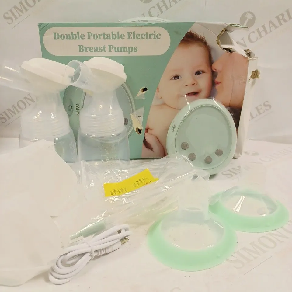 BOXED DOUBLE PORTABLE ELECTRIC BREAST PUMPS 