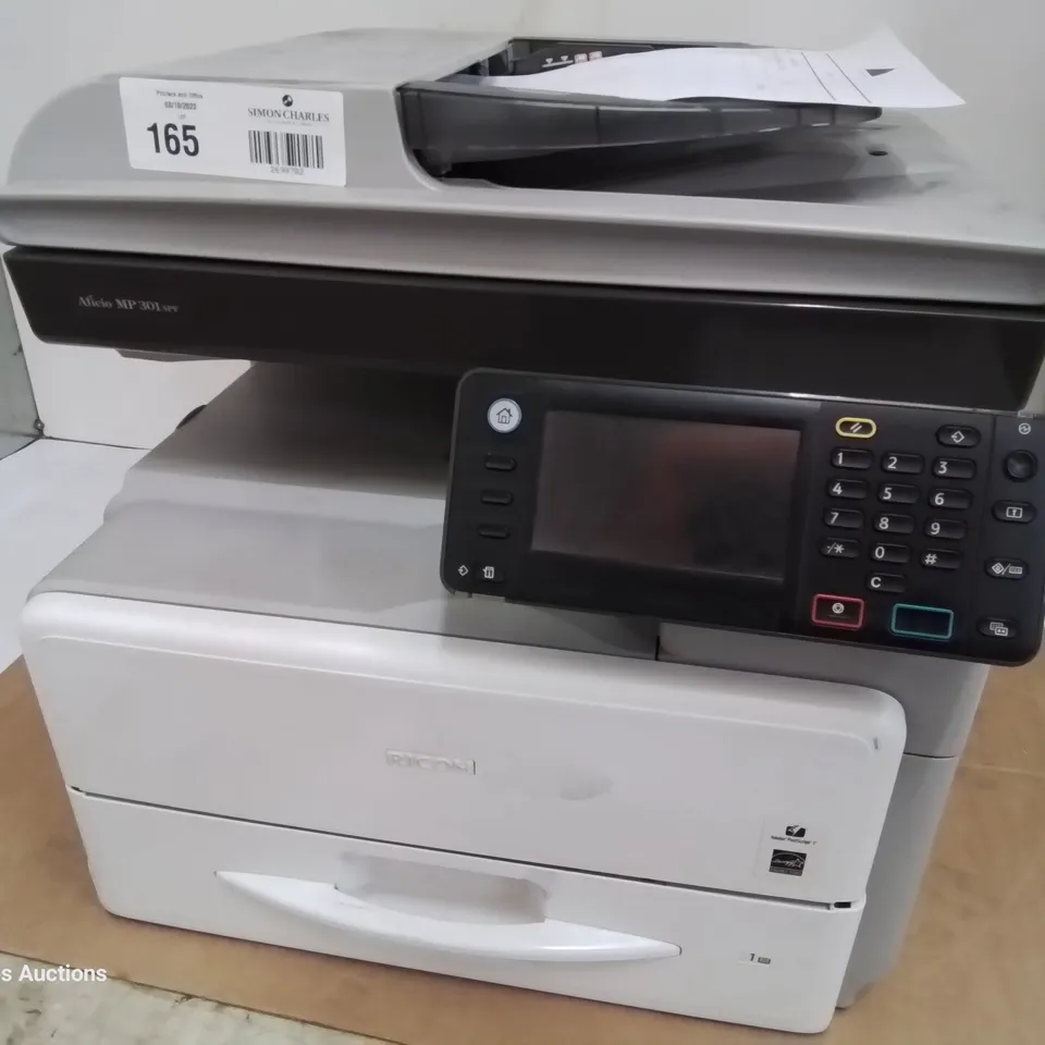 RICOH AFICIO MP 301 SPF FAST MONO MULTI FUNCTION FAX/SCAN/ PRINT 31ppm