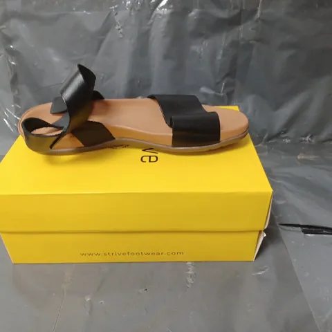 STRIVE LADIES SANDALS BLACK SIZE 6