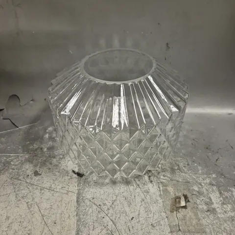 BOXED HOME CLEAR GLASS PENDANT SHADE - COLLECTION ONLY