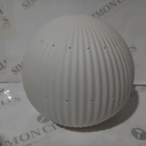 BOXED KELLY HOPPEN SET OF 2 LARGE CERAMIC LIGHT UP ORNAMENTS