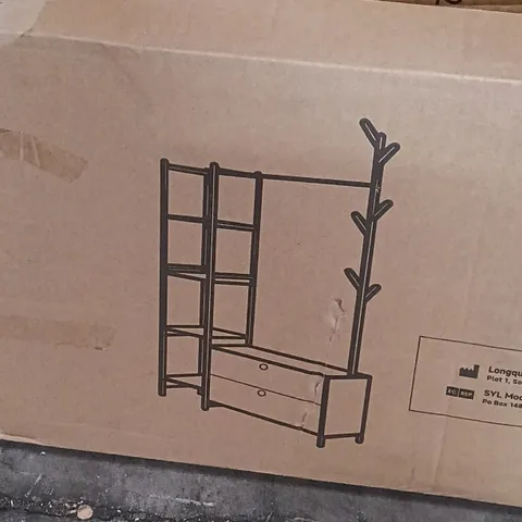 BOXED LIVINGANDHOME COAT RACK - BROWN (1 BOX)