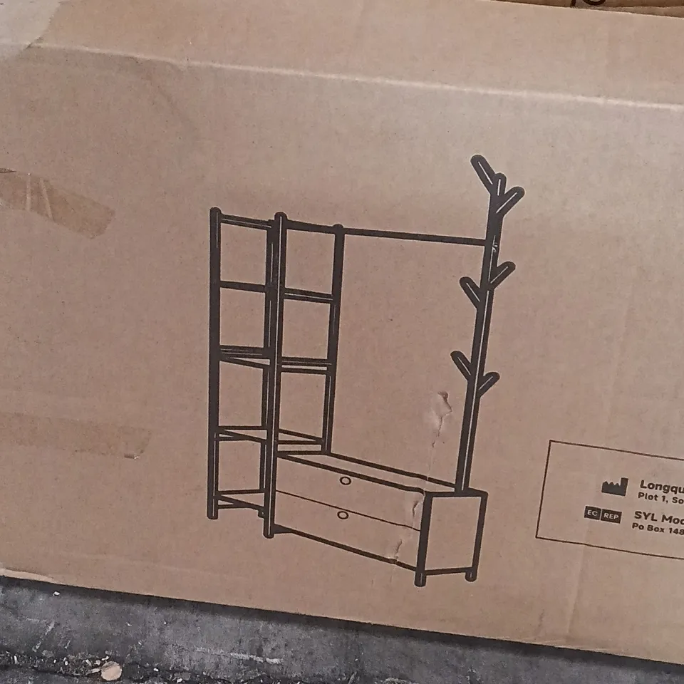 BOXED LIVINGANDHOME COAT RACK - BROWN (1 BOX)