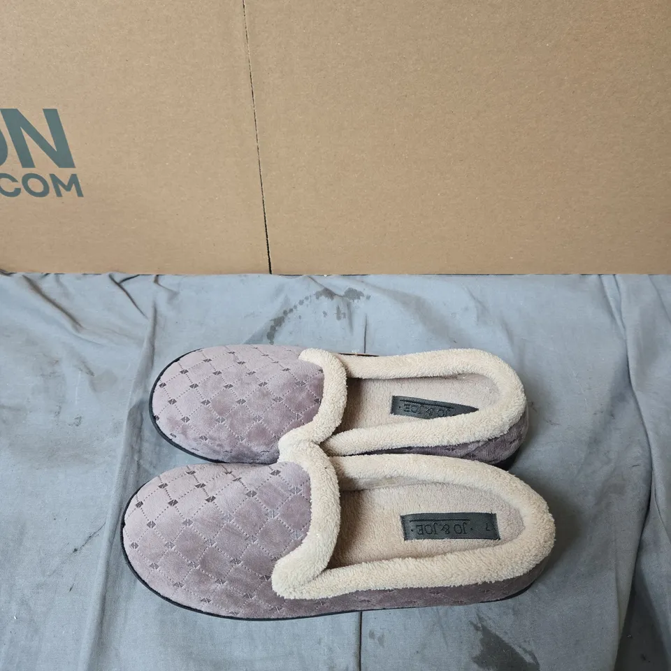 JO & JOE MINK SLIPPERS – WOMEN'S UK 7, PLUSH LINED