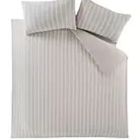 NORDIC STRIPE DUVET SET - NATURAL