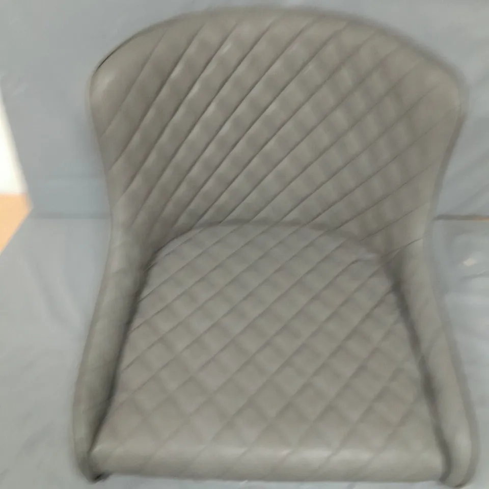 SET OF 2 DIAMOND PATTERN CHAIRS - COLLECTION ONLY