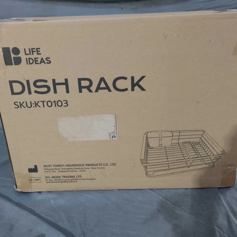 LIFE IDEAS DISH RACK – BOXED (KT0103)