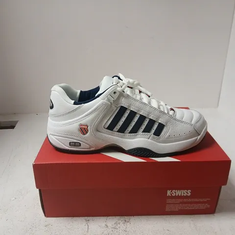 K-SWISS WHITE TRAINERS – MEN'S SHOES UK 8