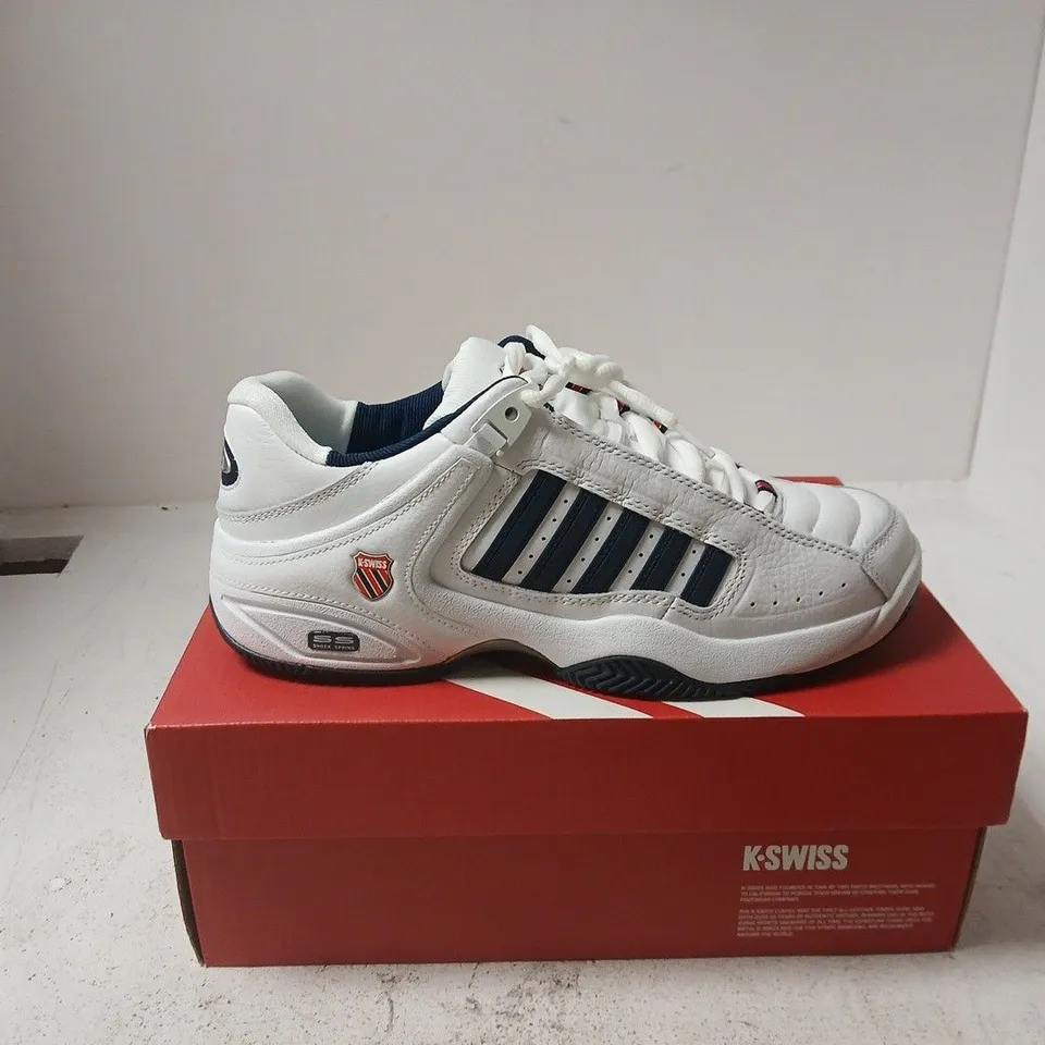 K-SWISS WHITE TRAINERS – MEN'S SHOES UK 8