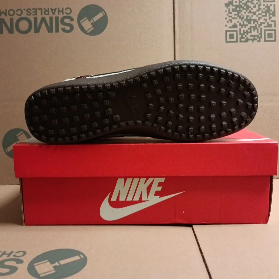 BOXED PAIR OF NIKE FIELD GENERAL TRAINERS IN PHANTOM/ANIMAL PRINT SIZE UK 9