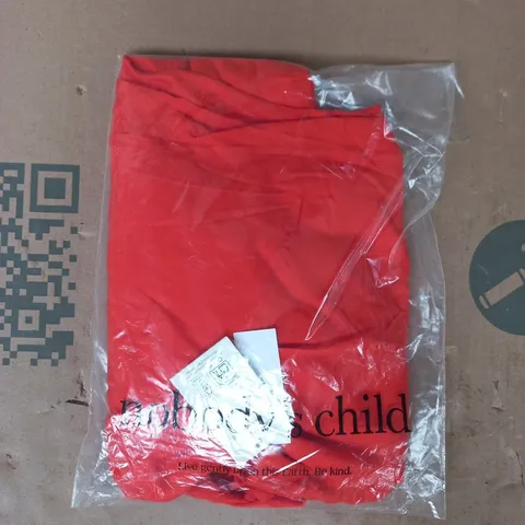 BAGGED NOBODY'S CHILD WILLOW MIDI DRESS IN RED SIZE UK 12