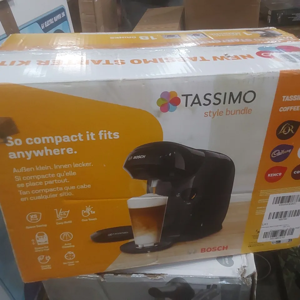 BOXED BOSCH TASSIMO STYLE COFFEE MACHINE