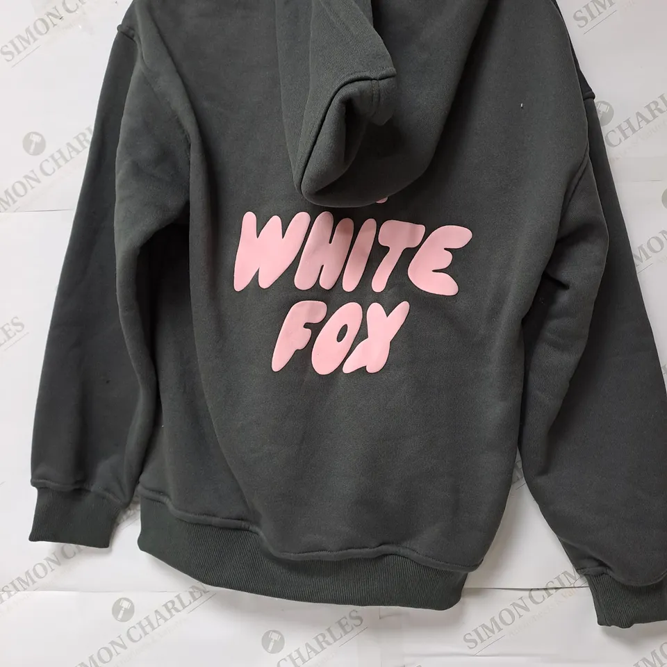 WHITE FOX VOL.3 GREY HOODIE - MEDIUM