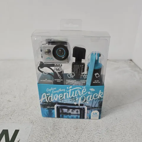 4K ACTION CAMERA ADVENTURE PACK – BOXED WITH ACCESSORIES 