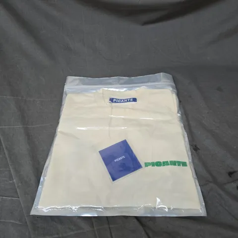 PICANTE CHARLIE TSHIRT IN IVORY SIZE L