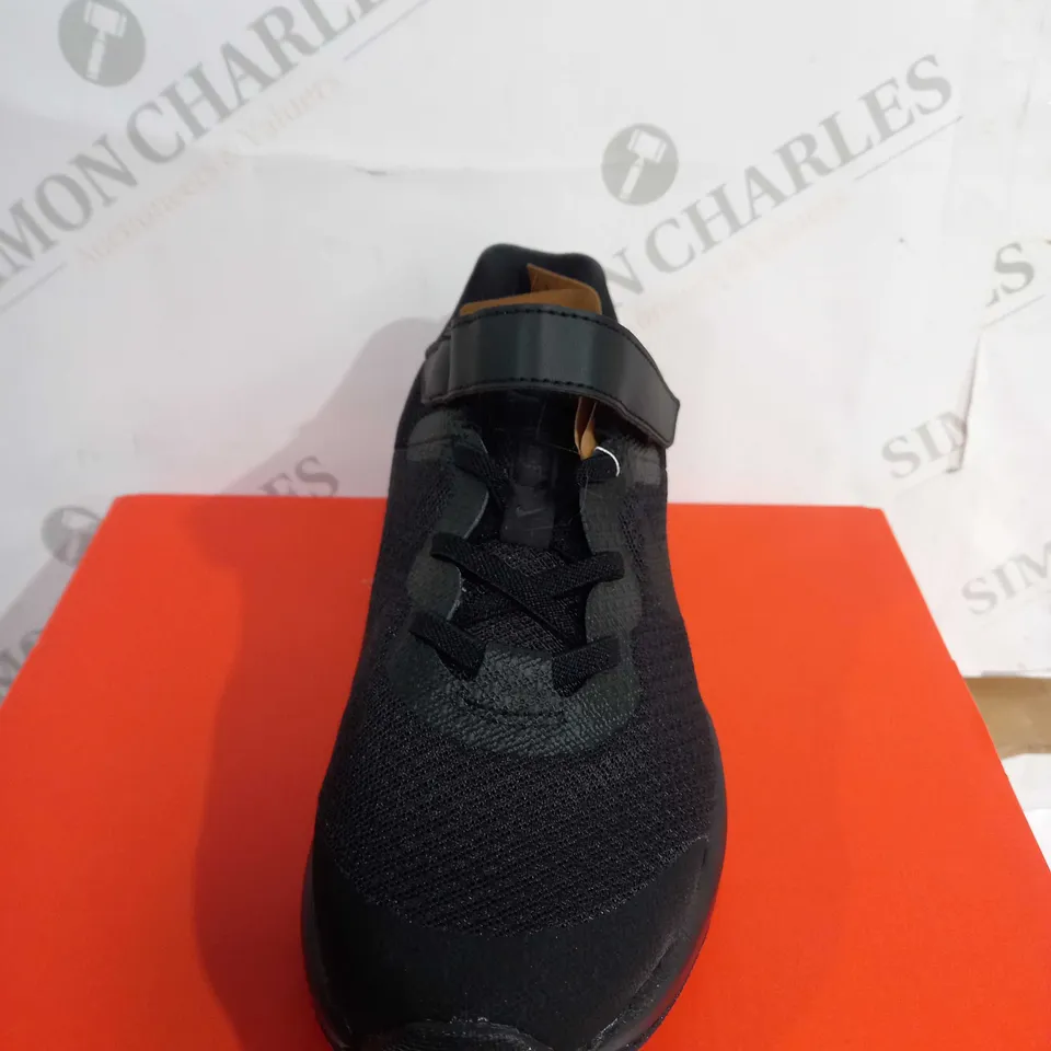 BOXED NIKE KIDS' REVOLUTION 6 SHOES, BLACK - SIZE 1.5