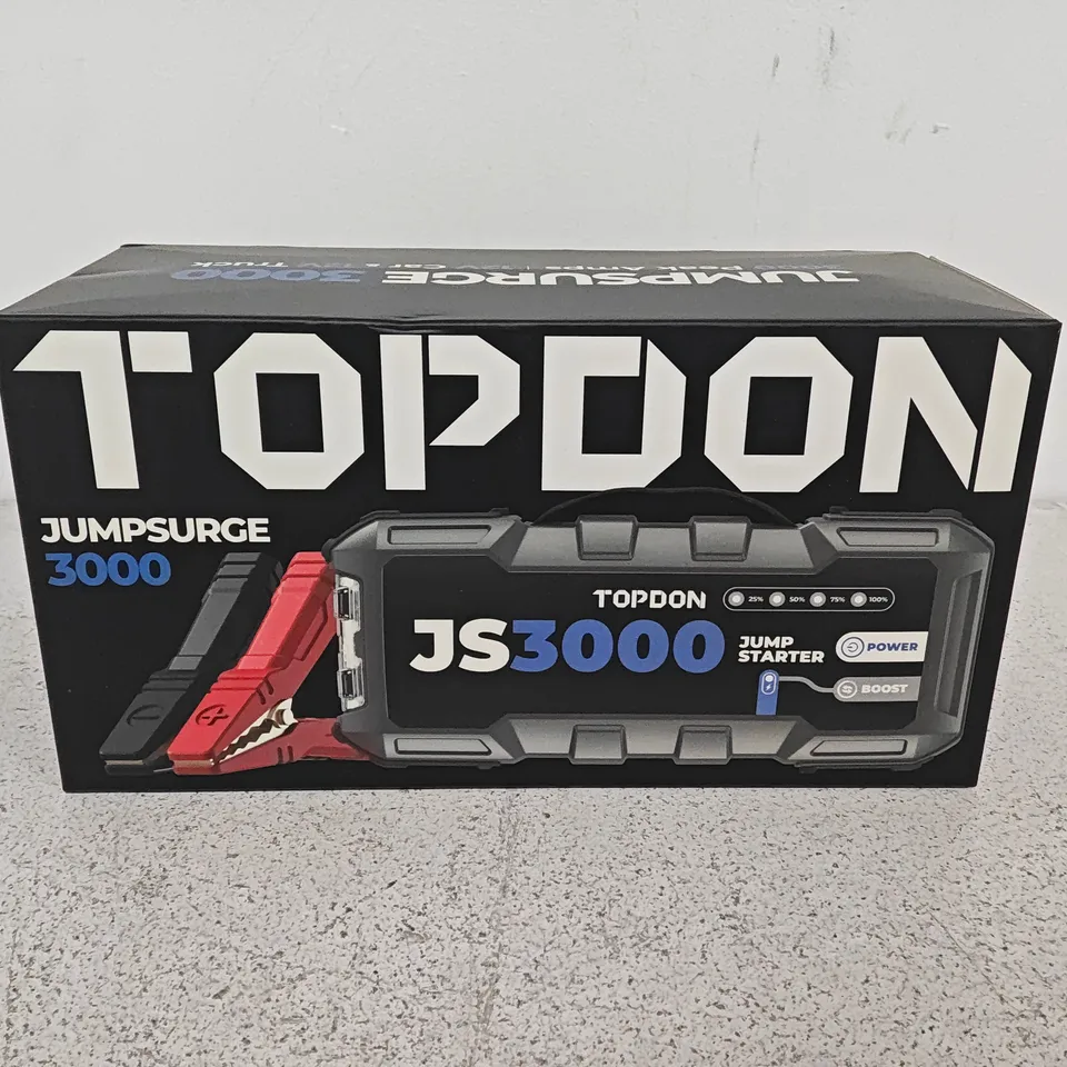 TOPDON JS3000 JUMP STARTER – BOXED WITH CARRY CASE