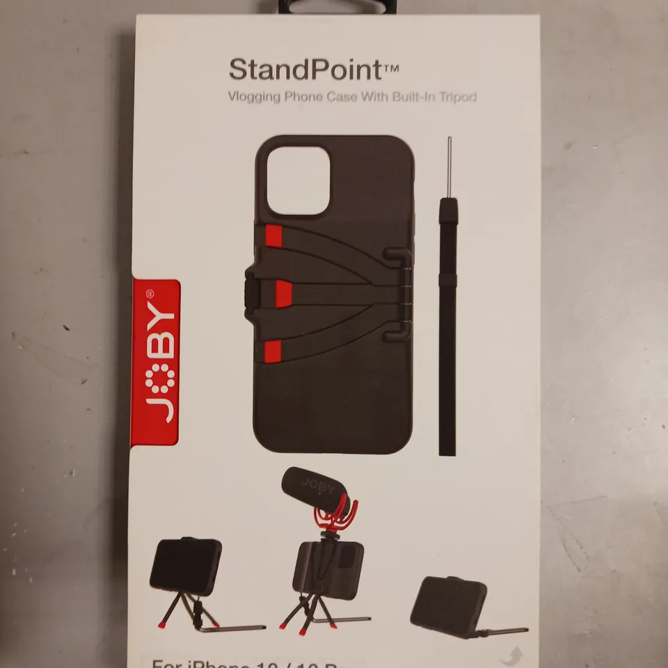 4 X BOXED JOBY STAND POINT VLOGGING PHONE CASES WITH BUILT IN TRIPOD FOR IPHONE 12/12 PRO 